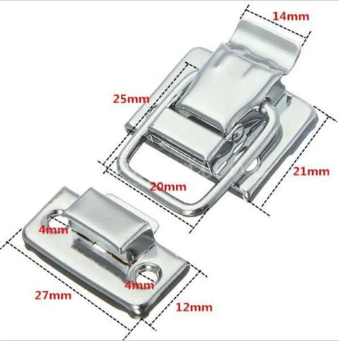 Heavy Duty Metal Toggle Latches Stainless Steel Chest Clasps with Pull Down Closure dimensions for wooden boxes