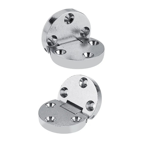 Built To Last Zinc Alloy Table Flap Hinges Set Of 2 For Furniture, Self Supporting Folding Hardware, 54x35x7 mm, 10 kg Load Capacity