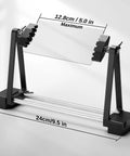 Magnetic Adjustable Circuit Board Holder With 360 Degrees Rotating Clamps in black, ESD Safe, for PCBs up to 150mm wide.