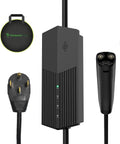 Nacs Ev Charger Mobile Connector Serving 40 Amp Level 2 Fast Electric Vehicle Charging with NEMA 14-50 Plug and EV connector.
