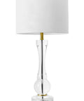 Sleek 28 Inch Metal Flask Table Lamp With On Off Switch 3 Way Lighting For Living Room Or Bedroom Contemporary Modern Desk Lamp