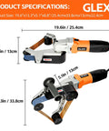Beast Mode Pipe Polisher And Belt Sander For Stainless Steel Round Tubes with 110V 800W Motor and 40x760 mm belt specifications.