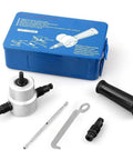 Double Headed Metal Nibbler Cutter For Drill With 360 Degree Adjustable Heads Handy Sheet Metal Cutter Attachment Kit