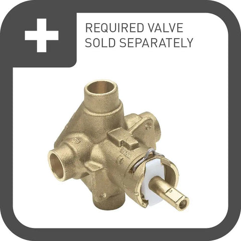 Kingsley Posi-Temp Shower Trim Kit Chrome With Eco Performance WaterSense Pressure Balancing Design Valve Required 2510 2520