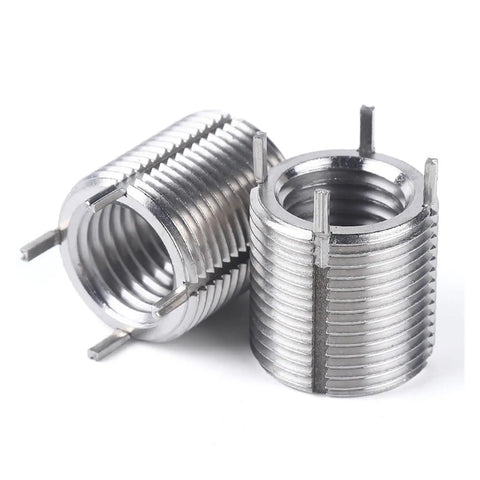 Hella Solid Thread Repair Inserts And Self Tapping Bushing Kit With Stainless Steel Sleeve Reducing Nuts For M5 To M8 Threading Fixes Built Tough Hardware Upgrade Smooth Metal Thread Restoration Pack Of Two