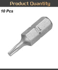 Real Deal T8 Torx Screwdriver Bit Set With 1/4 Inch Hex Shank And Heavy Duty CRV Steel, 10 Pcs, designed for appliance repairs.
