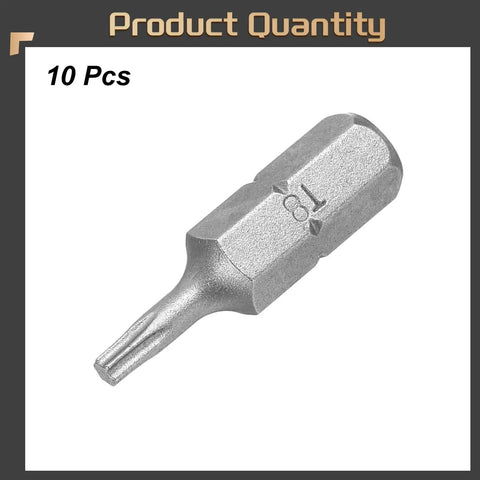 Real Deal T8 Torx Screwdriver Bit Set With 1/4 Inch Hex Shank And Heavy Duty CRV Steel, 10 Pcs, designed for appliance repairs.