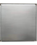 Polished Stainless Steel Square Bath Shower Niche 12 x 12 Inch, Single Shelf, Ready To Mount, Fully Finished Wall Inset Organizer