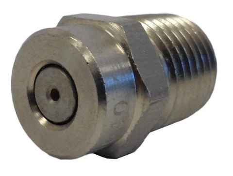 Stainless steel nozzle from Beefy 5500 PSI Abrasive Sand Blaster Kit For Pressure Washers With One Quarter Inch Inlet and 18 ft tube.