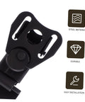Beefy Heavy Duty Toggle Latch Set With Hasp Butterfly Lock And Cam Lock Clip Pogo Spring Loaded Stainless Steel Black Finish