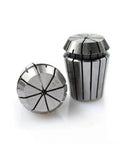 Heavy Duty ER25 And ER32 Collet Chuck With 1To20Mm Holders For CNC Milling Lathe Tools showing two precision steel collets.