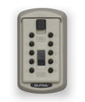 Front view of AccessPoint 001414 KeySafe Slimline Push Button Key Lock Box For Permanent Key Storage No Fuss Easy Access 2 Keys Great For After School And Home Use Clay Beige