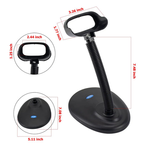 Adjustable Barcode Scanner Stand Hands Free Cradle With Flexible Goose Neck For NT 1698W NT1698LY NT 1228BL NT 1228BC