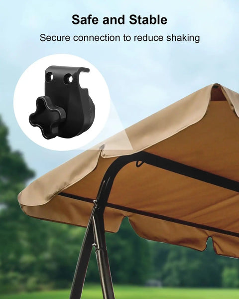 Porch swing canopy with Two Pack Porch Swing Canopy Fittings For 20 To 23 mm Frame Joints Garden Plastic Replacement Parts