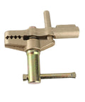 Pro Industrial Heavy Duty 600A Brass Welding Ground Earth Cable Clamp With All Copper Build, Screw Connection close-up view