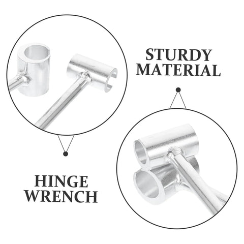Adjustable Door Hinge Repair Tool Set Two Piece for Pro Grade Precision Hinge Adjustment and Gap Alignment close-up view