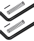 Rock Solid 819T Trailer Tailgate Spring Latch Kit 2 Pack includes black L-shaped metal latches and heavy duty coiled springs.