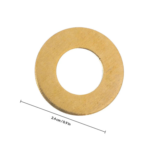 Check out this awesome kit of 50 premium M12x24x2mm flat copper gaskets perfect for sealing heavy-duty fastening tasks and solid electrical connections while handling tough environments with total ease. Brass flat washer, 24mm diameter, for auto repair sealing.