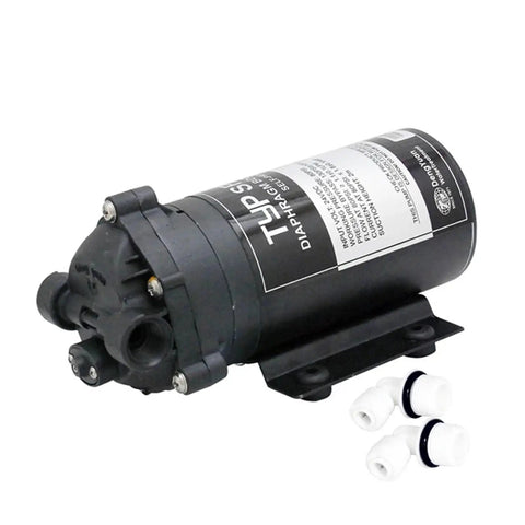Boost Your Home Water Setup With This Ultra Quiet Self Priming RO Booster Pump Designed For Reverse Osmosis Systems providing a reliable 100 GPD flow with plumbing adapters.