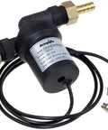 Top Notch DC 12V Solar Hot Water Heater Circulation Pump With Brushless Motor, 2.1 GPM, compact design with brass threads.