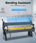 24 Inch Pan And Box Brake Sheet Metal Bender With 0 To 135 Degree Adjustable Angle, showcasing detachable bending blades.