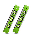 Heavy Duty Nine Inch Torpedo Level With Mighty Magnet Strip And Triple Clear Vials delivering spot on 45 90 180 degree reads.