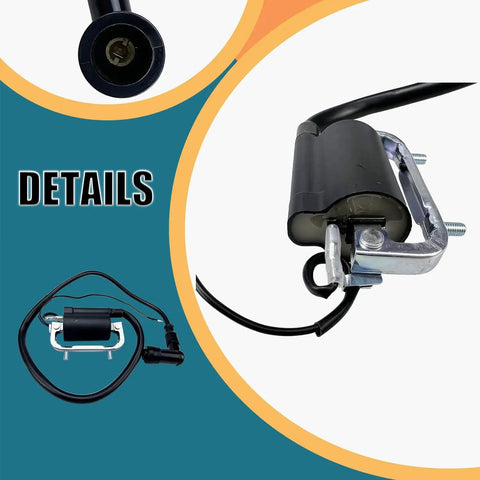 Side view of Ignition Coil And CDI Box For Honda Mini Trail Bike CT70 1969 1982 Replacement Part 30530 126 921 Includes Spark Plug