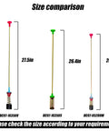 Size comparison of washer damper assembly models DC97-16350V, DC97-16350S, DC97-05280W showing lengths.