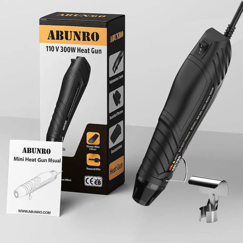 Dual Temp Heat Gun For Crafting And DIY With 482F And 662F Settings, Fast Heat Up, 6.6 Ft Cord, Reflector Nozzle, Black Hot Air Gun