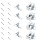 20 Sets Heavy Duty Door Double Roller Catch Cabinet Buckle Lock With Double Balls Made From Cold Rolled Steel