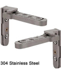 Super Silky Soft Close Hidden Cabinet Hinges Zero Drama Adjustable Stainless Steel Invisible Pivot Hardware For Heavy Duty Wooden Doors Fast Fit No Tools Required showing 304 stainless steel construction and design.