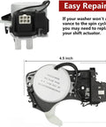 Washer Shift Actuator Replacement Compatible With Whirlpool Maytag Kenmore Amana WTW5000DW1 MVWX655DW1 NTW4516FW3 W10913953VP size illustration