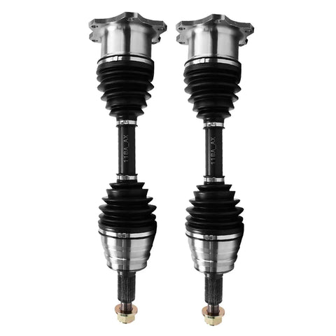 4WD Front CV Axles For Chevy Silverado 2500 HD 2001 Through 2010 Replacement Front Axle Shafts Set Of 2 For 4x4 Trucks Heavy Duty Performance And Rugged Durability, pair shown
