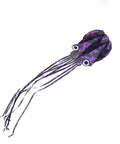 Purple octopus kite for all ages large frameless soft parafoil with long tail easy to fly for adults and kids perfect for beach park fun