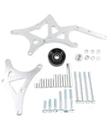 Driver Side Transmission Mount Bracket Kit For LS Trucks And SUVs 1999 To 2014 Engine Family With Alternator And Power Steering Pump Mounts Bolt On Heavy Duty Aluminum Build Easy Fit Car Accessory, aluminum bracket kit with hardware