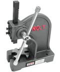 Beefy 1-Ton Arbor Press AP1-M with Precision Cut Steel Ram and Pinion, flat table for parallel support in sturdy design