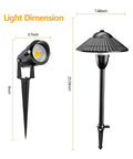 Dimensions of Low Voltage LED Landscape Lighting Kit For Your Yard And Garden With Path Lights And Spotlights Outdoor Aluminum