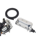 Built Tough Electric Brake Booster And Master Cylinder Kit For Front Rear Disc Brakes Featuring Twelve Volt Hydraulic Muscle That Delivers Solid 2000 Psi Pulls, showing chrome housing and components.