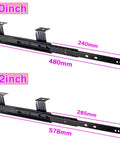 Heavy Duty Ball Bearing Drawer Slides For Cabinets And Keyboard Trays In 240mm Or 290mm Closed Length That Extend To 480mm Or 578mm, Supports Up To 40kg, Thickened Cold Rolled Steel With Rust Resistant Finish, Smooth Quiet Operation Built To Last. 10inch 240mm to 480mm slide