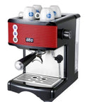 Small Household Coffee Machine With 1.7L Capacity, Semi Automatic Espresso Grinder, Pump Pressure Brew System With Steam Foam
