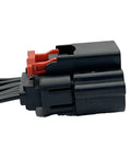 Side view of Mass Air Flow MAF Sensor Female Connector Pigtail Fits Chevy Silverado Tahoe Camaro Suburban Sierra Yukon
