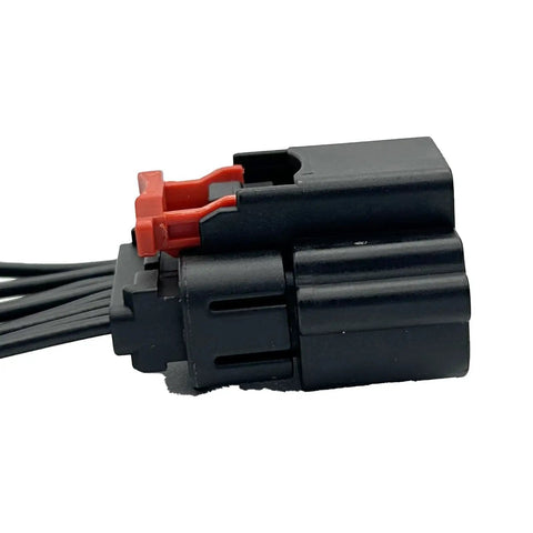 Side view of Mass Air Flow MAF Sensor Female Connector Pigtail Fits Chevy Silverado Tahoe Camaro Suburban Sierra Yukon