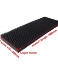 Flexible Dust Cover for CNC Milling Machines Built Tough and Waterproof, 1.5m by 15mm Accordion Bellows Guard shown