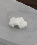 Six Pin Rotator Control Socket With Terminals For Yaesu Radios Plug And Play Replacement Compatible, shown on stone surface.