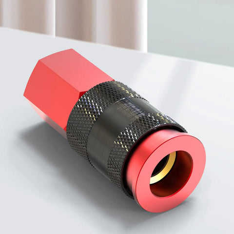 12 Pack Aluminum One Quarter Inch Female AMT Universal Air Coupler Quick Connect For Air Hoses One Quarter Inch NPT