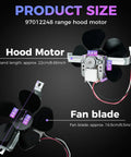 2 Speed Range Hood Motor Assembly Replacement Part With Easy Install Bracket And C Frame Fan Blade For Nu Tone 40000 42000 Series