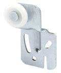 Closet Door Roller Kit With One Half Inch Offset Steel Bracket And Seven Eighths Inch Nylon Wheel Zinc Finish Two Pack