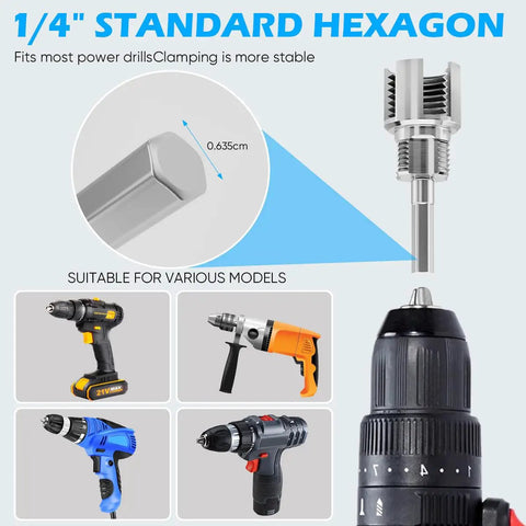 Dual Function PVC Pipe Threader Kit For One Half Three Quarters And One Inch Pipes Internal And External Threading Tool fits drills