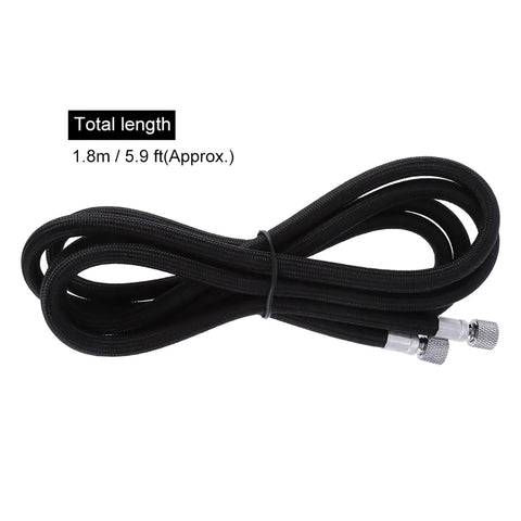 Flexible Eva Airbrush Hose Six Feet Long With Tight One Eighth Inch Standard Fittings for smooth spray painting on models.