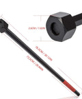 Heavy Duty Differential Preload Wrench For Chrysler Dodge Rear Axles, steel design, adjustable lengths of 73.5cm and 76.5cm.